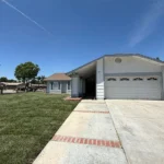 Spacious backyard in California with a patio and gazebo
